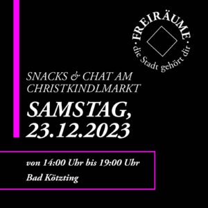 Snacks & Chat am Christkindlmarkt