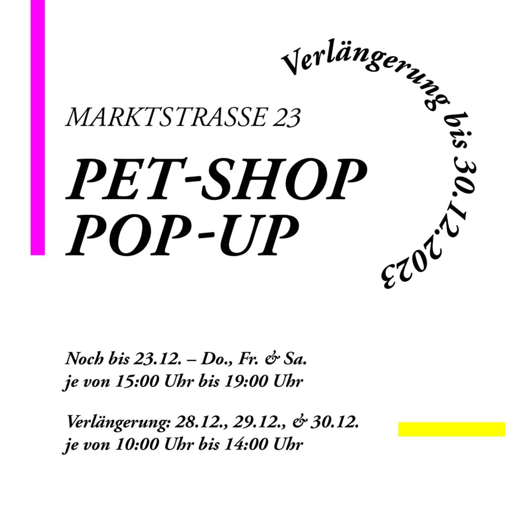 Pet-Shop - der Pop-Up-Store